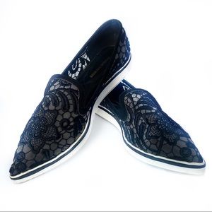 Nicholas Kirkwood Lace Mesh Flats
